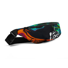 Load image into Gallery viewer, Fanny pack with colorful pattern featuring alien I come in peace imprint