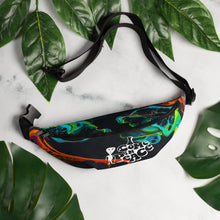 Load image into Gallery viewer, Fanny pack with colorful pattern featuring alien I come in peace imprint