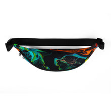 Load image into Gallery viewer, Fanny pack with colorful pattern featuring alien I come in peace imprint