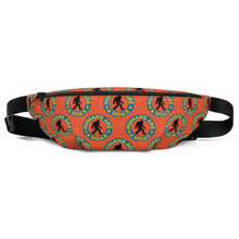 Load image into Gallery viewer, Fanny pack featuring bigfoot humans are a hoax imprint
