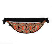 Load image into Gallery viewer, Fanny pack featuring bigfoot humans are a hoax imprint
